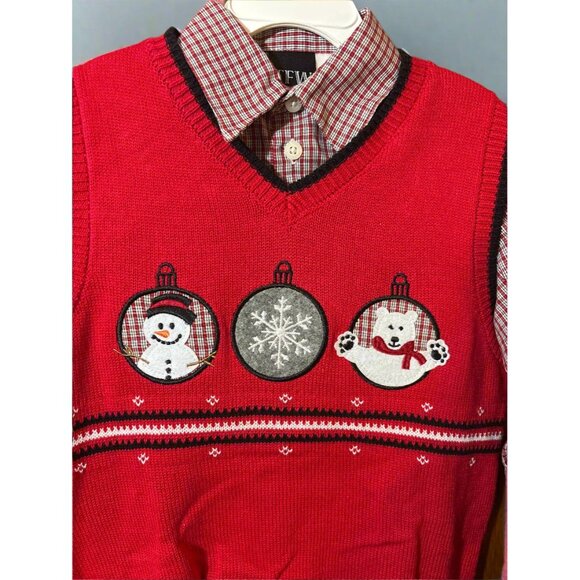 TFW 3 Piece Button Down and Sweater Set - Picture 3 of 3